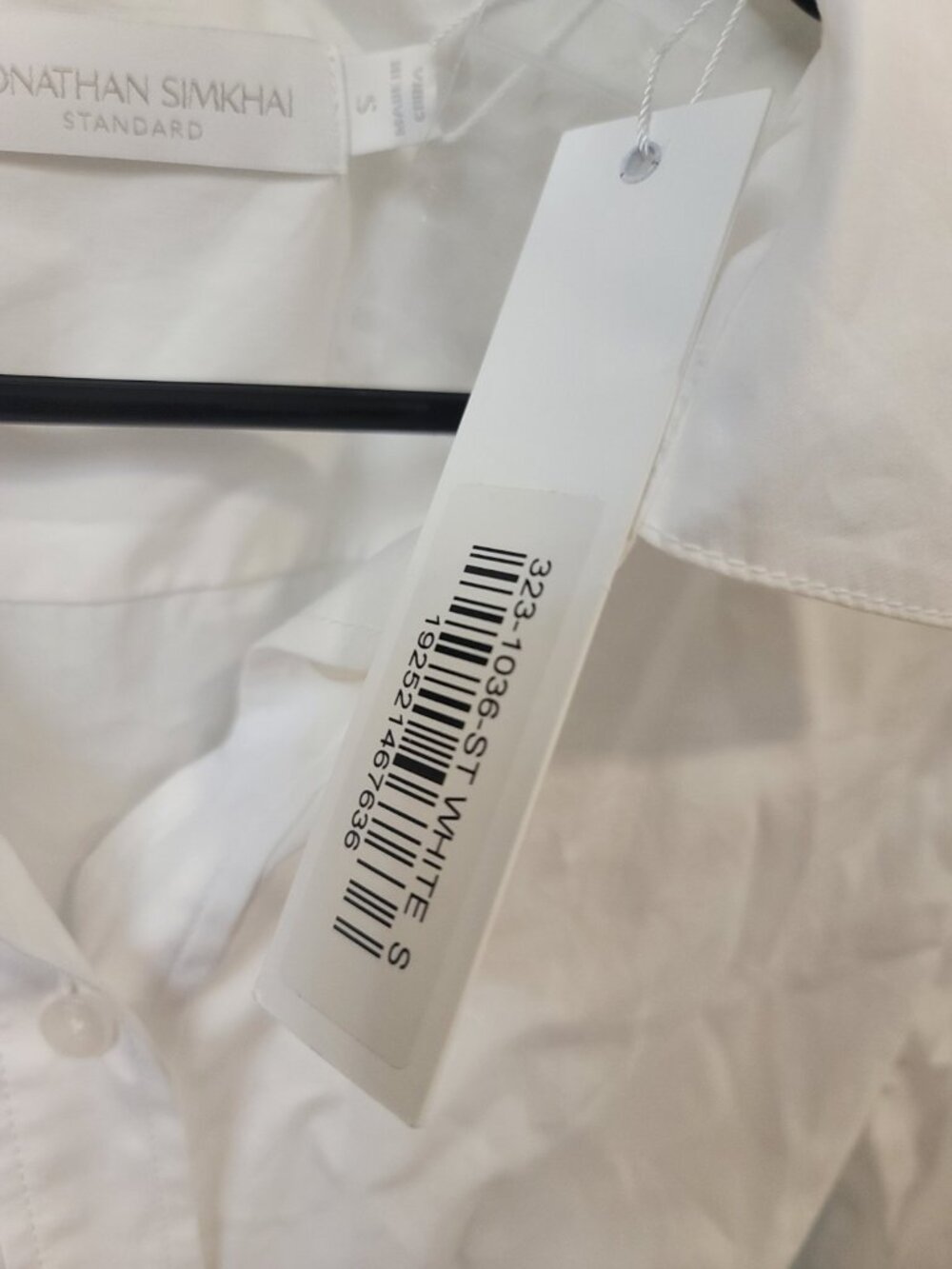 SIMKHAI Colbi Mini Shirt Dress S New NWT White - Picture 5 of 11